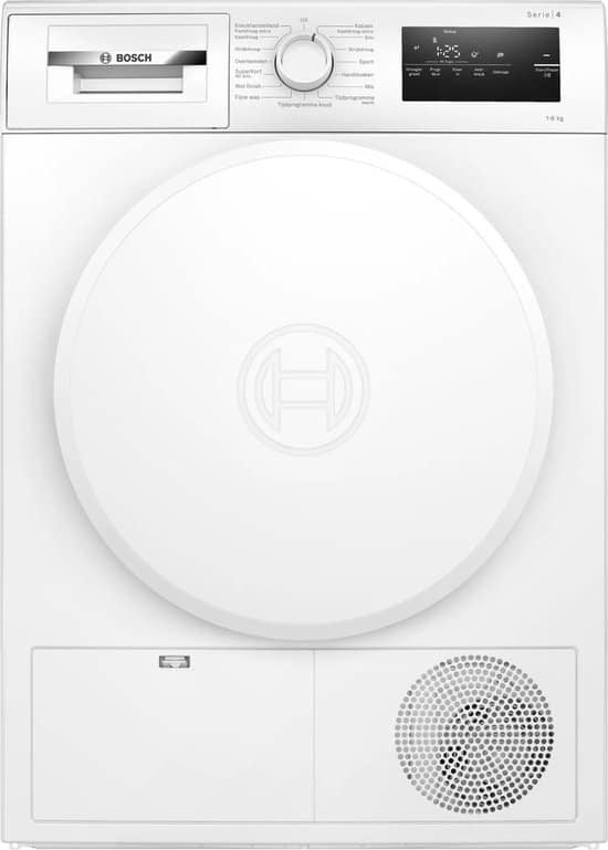 Bosch Warmtepompdroger WTH8300SNL - 8 kg - Energielabel E, Witgoed en Apparatuur, Triple J Online, Info@triplejonline.nl, De Spinnekop 9