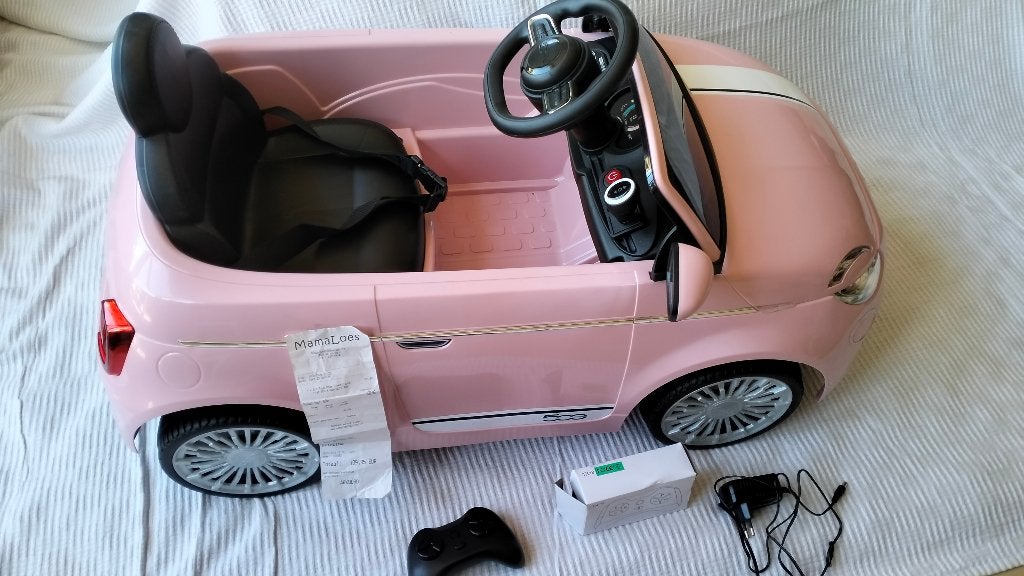 Roze FIAT 500 electrische kinderauto, Nieuw