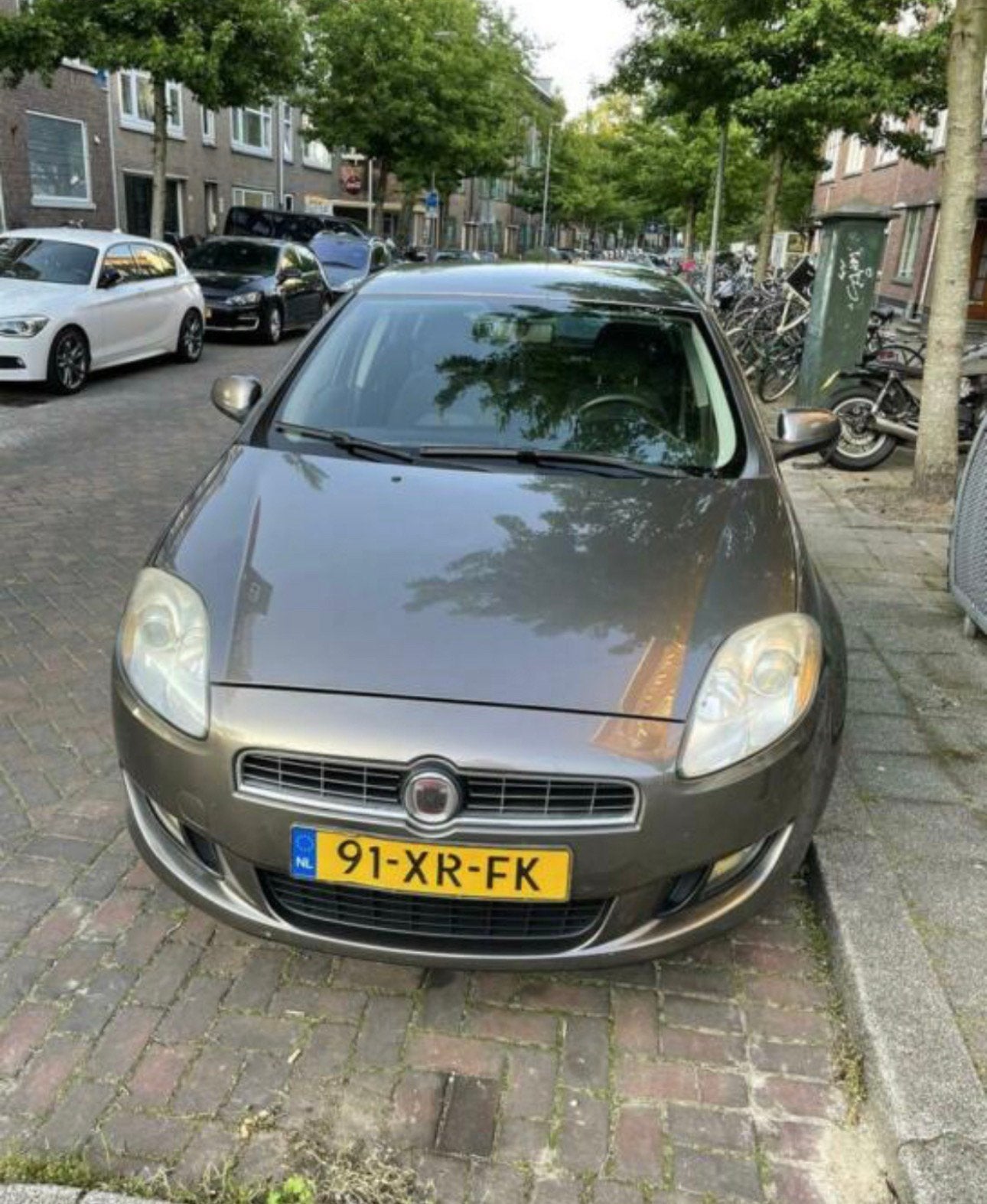 Fiat Bravo 1.4 16V 5DR 2007 Bruin, Auto's, Voorwielaandrijving, 4 cilinders, Bruin, Grijs
