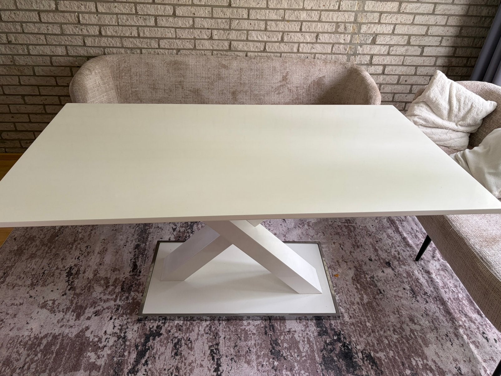 Eettafel, Ophalen, 50 tot 100 cm, Zo goed als nieuw, 150 tot 200 cm