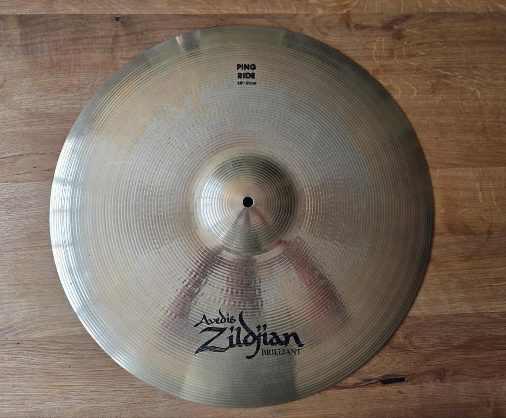 Zildjian Avedis 20" Ping Ride Brilliant, Muziek en Instrumenten, Drumstellen en Slagwerk, Ophalen of Verzenden, Zo goed als nieuw