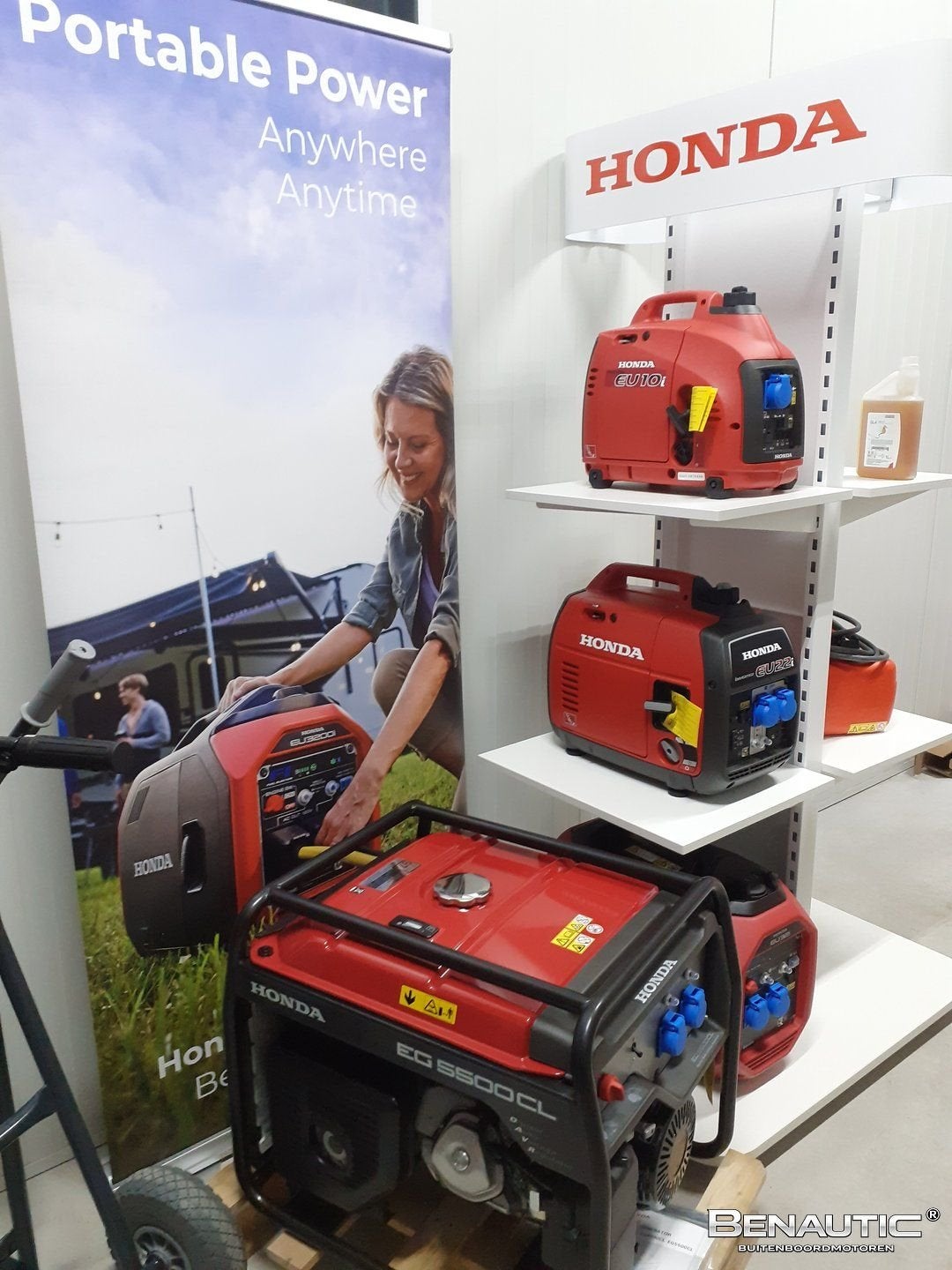 Twinset! 2x Honda EU10i benzine generator aggregaat inverter, -, Benzine, -, Nieuw