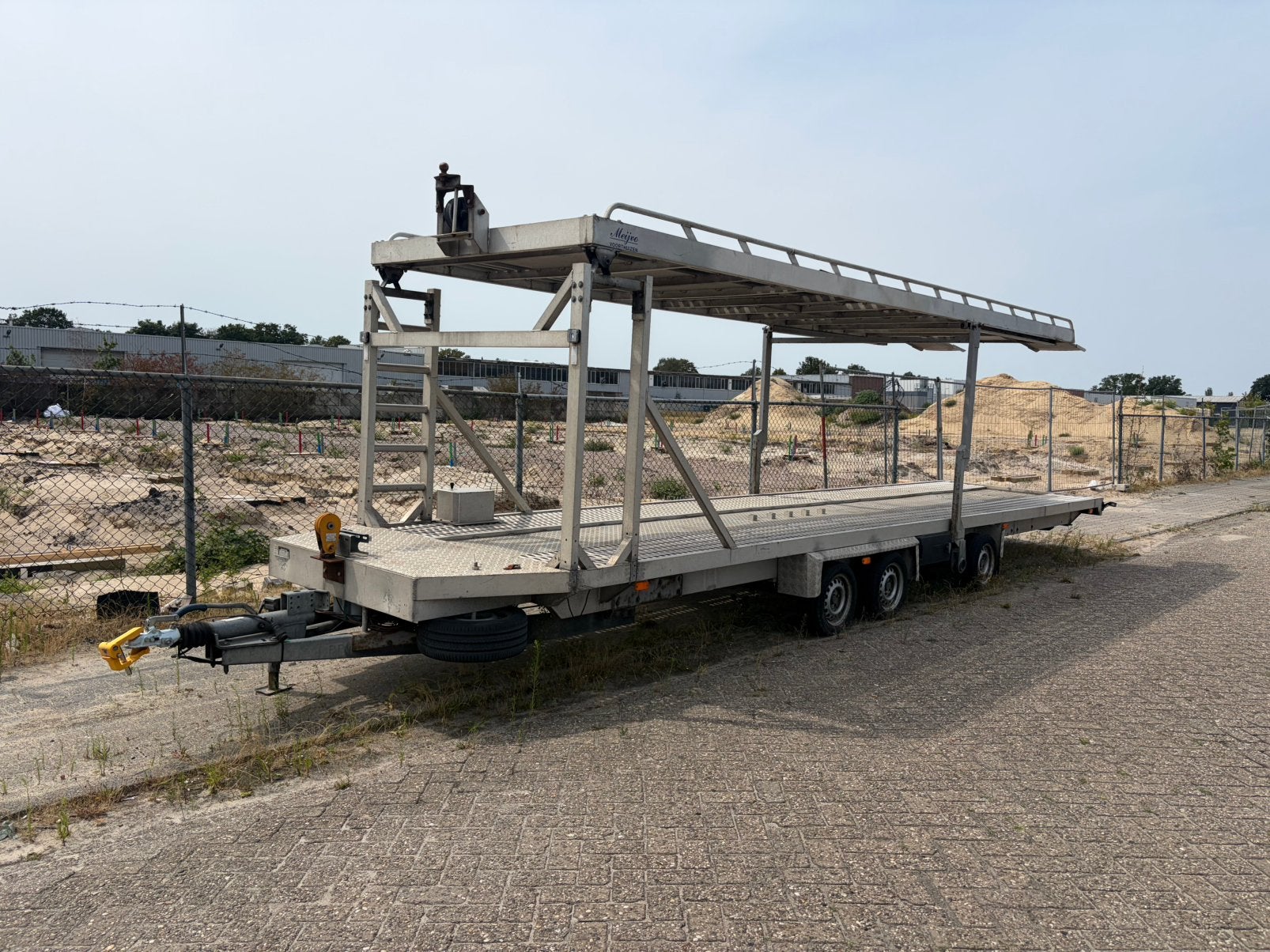 Vol Aluminium dubbeldekker aanhanger op kenteken, *speciaal, Auto diversen, Aanhangers en Bagagewagens, Ophalen, Gebruikt