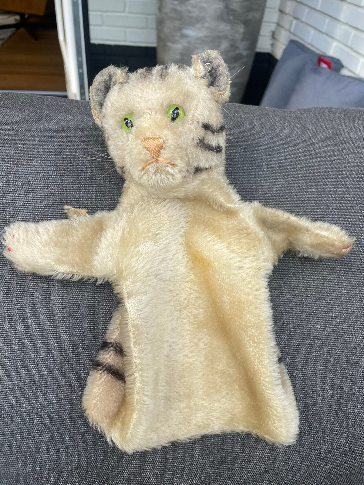 Steiff handpop Tabby, Ophalen of Verzenden, Gebruikt, Overige typen, Steiff