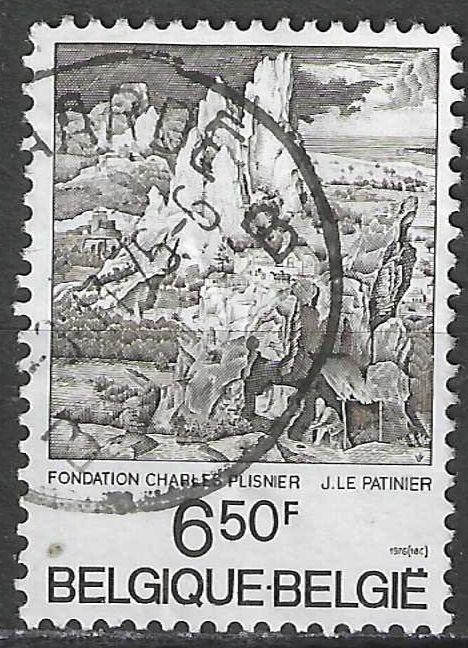 Belgie 1976 - Yvert 1825 /OBP 1830 - Berglandschap (ST), Verzenden, Gestempeld, Kunst