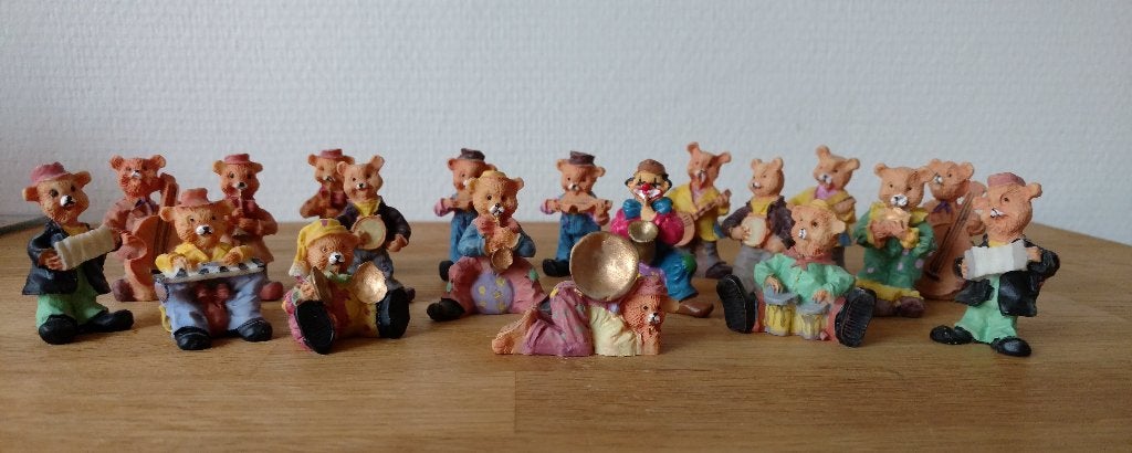 Polystone beertjes, Verzamelen, Beelden en Beeldjes, Zo goed als nieuw, Dier, Ophalen