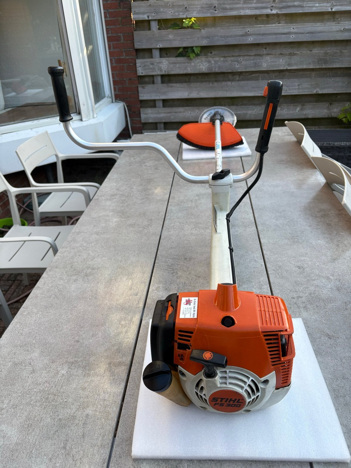 STIHL FS 300 Benzine Bosmaaier met Cirkelzaag, Tuin en Terras, Ophalen, Zo goed als nieuw