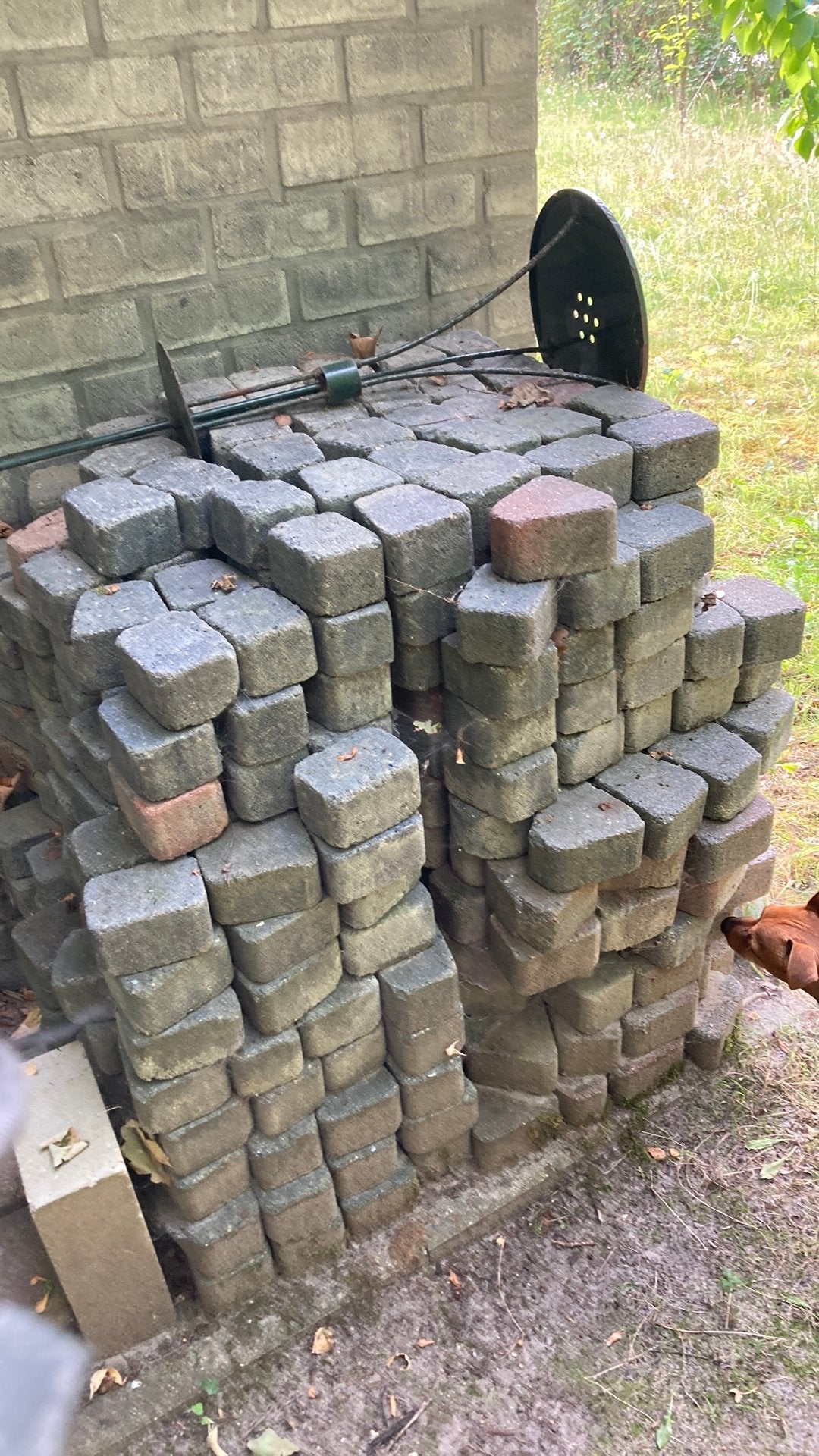 Terrastegels gratis afhalen, Tuin en Terras, Tegels en Klinkers, Ophalen, Zo goed als nieuw, Beton, Terrastegels