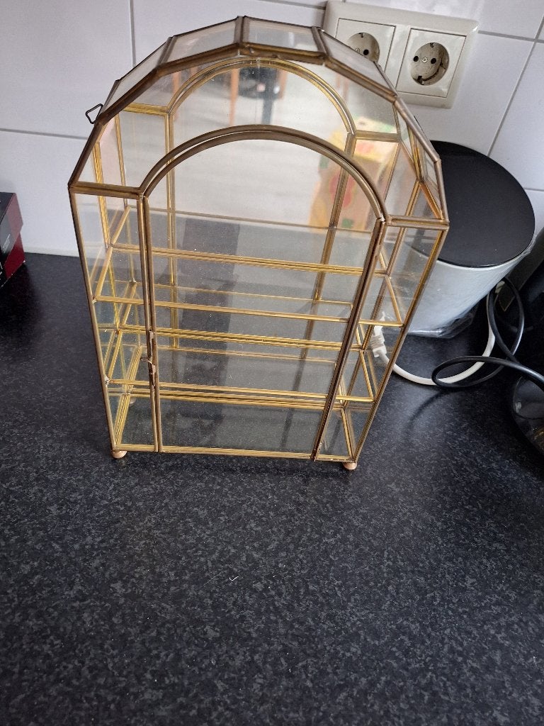 Vitrinekastje, Ophalen, Met deur(en), 50 tot 100 cm, Zo goed als nieuw