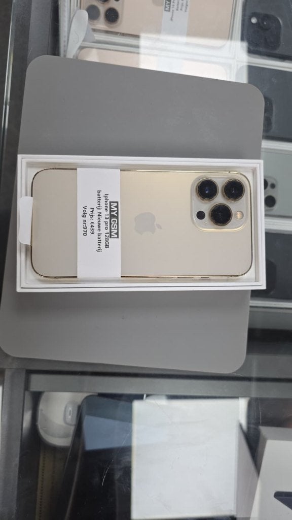 iPhone 13 Pro 128GB Goud – Nieuwe Batterij, 128 GB, Ophalen of Verzenden, Zo goed als nieuw, IPhone 13 Pro
