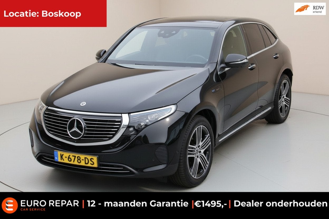 Mercedes-Benz EQC 400 4MATIC Business Solution Luxury 80 kWh, Automatische klimaatregeling, 80 kWh, 1333 min, Zwart