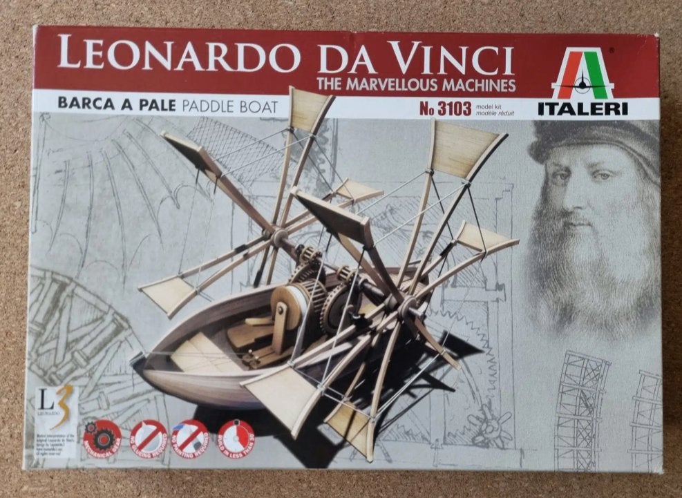 Italeri 3103 Leonardo da Vinci Paddle boat SEALED, Italeri, Ophalen of Verzenden, Zo goed als nieuw, Italeri