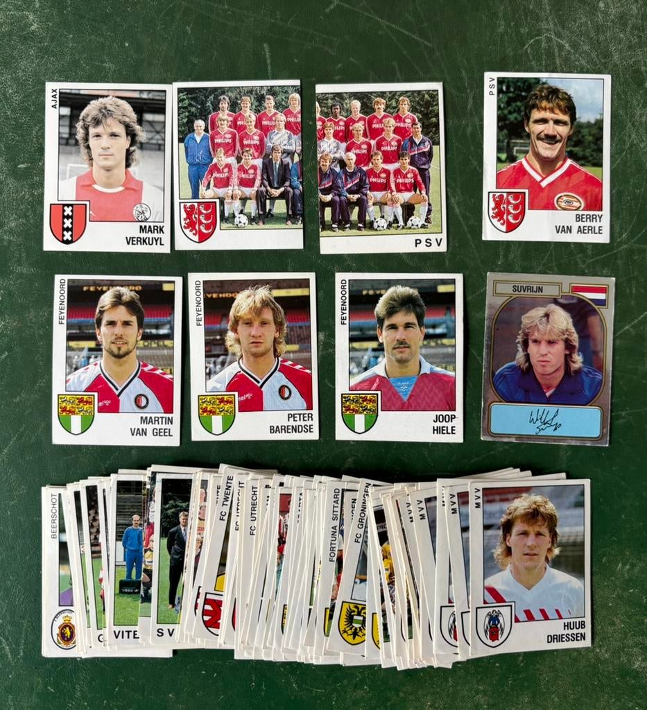 112 verschillende panini plaatjes voetbal 1989, Ophalen of Verzenden