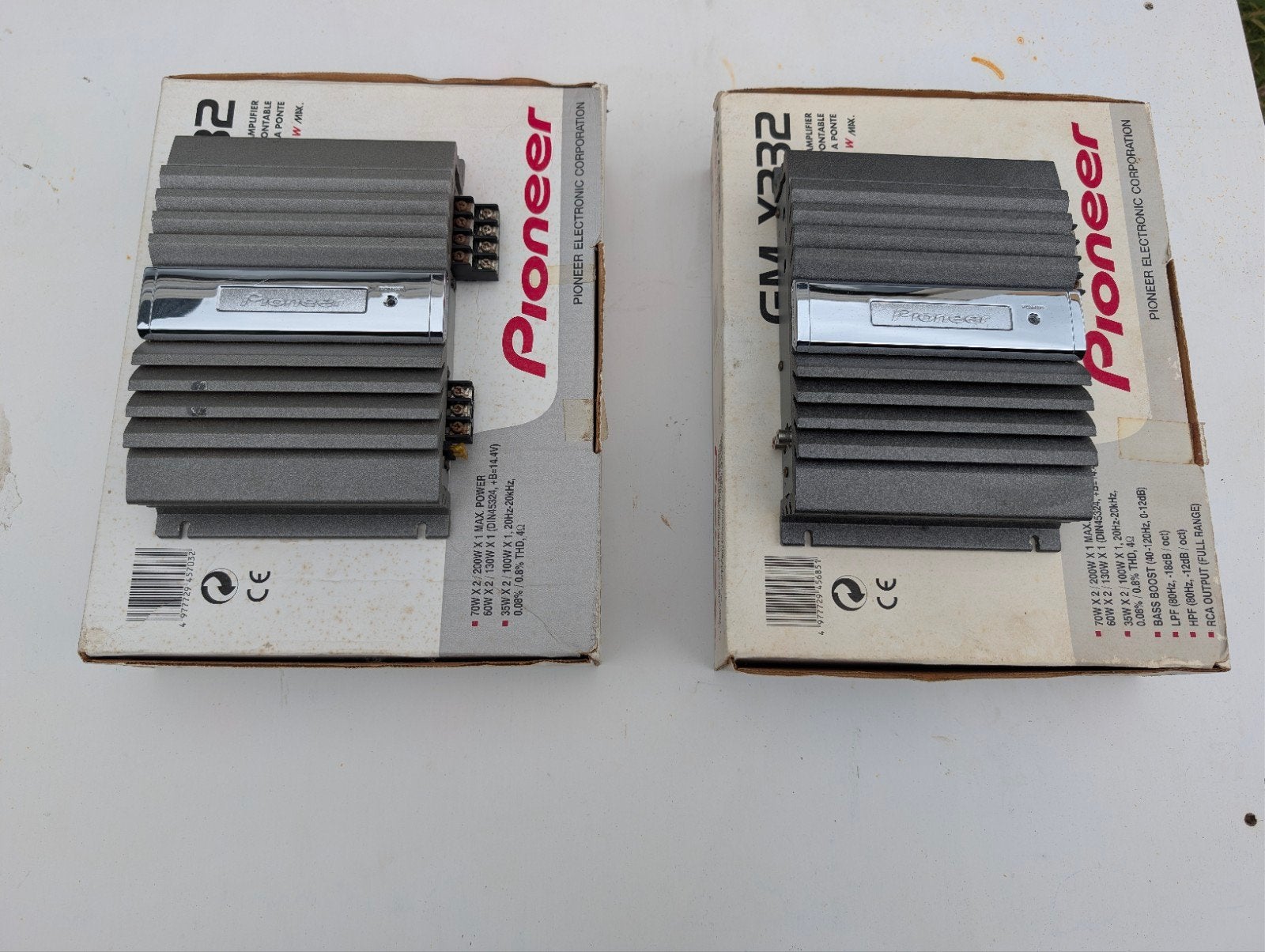 Pioneer GM-X332 2-kanaals versterkers, Gebruikt, Ophalen of Verzenden, 60 tot 120 watt, Pioneer