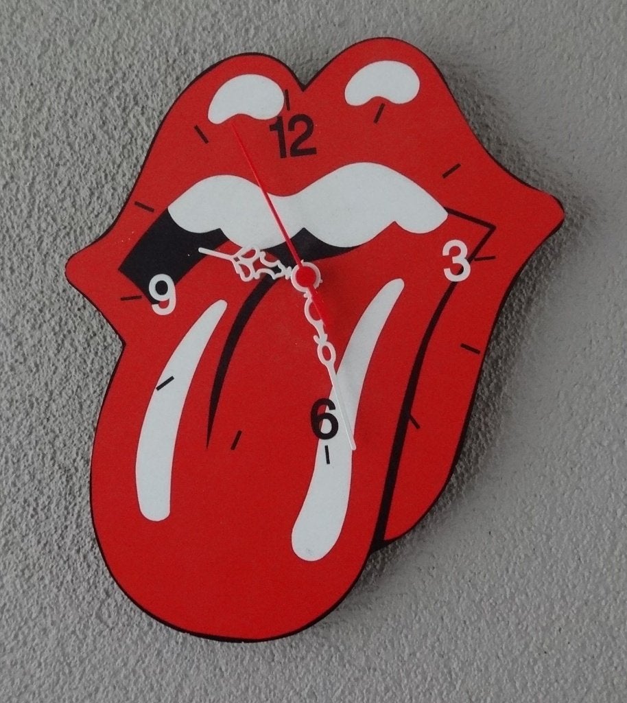 Prachtige  Klok   THE ROLLING STONES  met foreign tongues, Ophalen of Verzenden, Zo goed als nieuw, Gebruiksvoorwerp