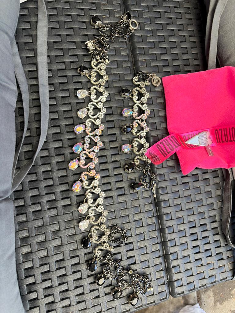 Otazu armband en ketting set met kristallen, Met kristal, Overige materialen, Ophalen of Verzenden, Zo goed als nieuw