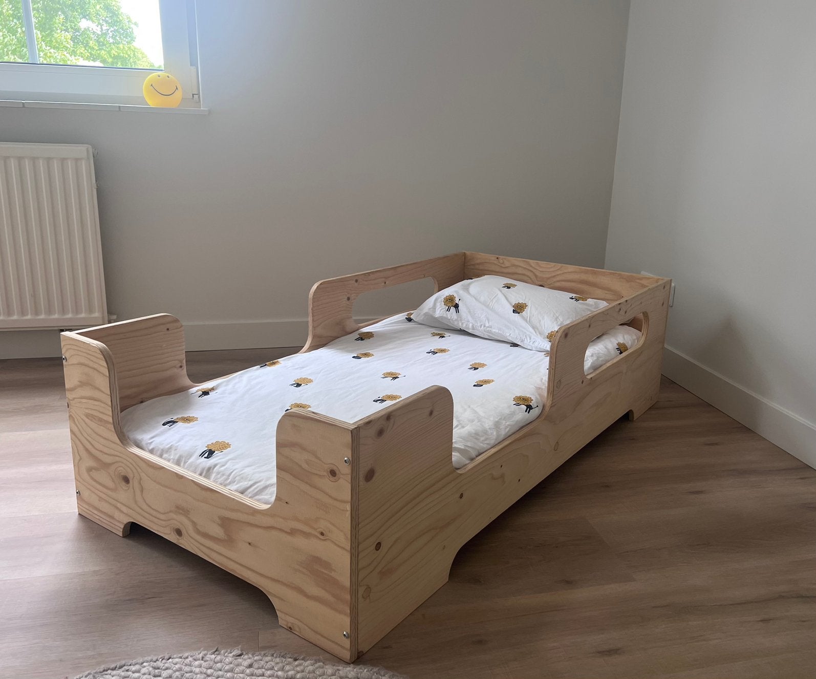 Peuterbed hout, Ophalen, 70 tot 85 cm, 140 tot 160 cm, Zo goed als nieuw