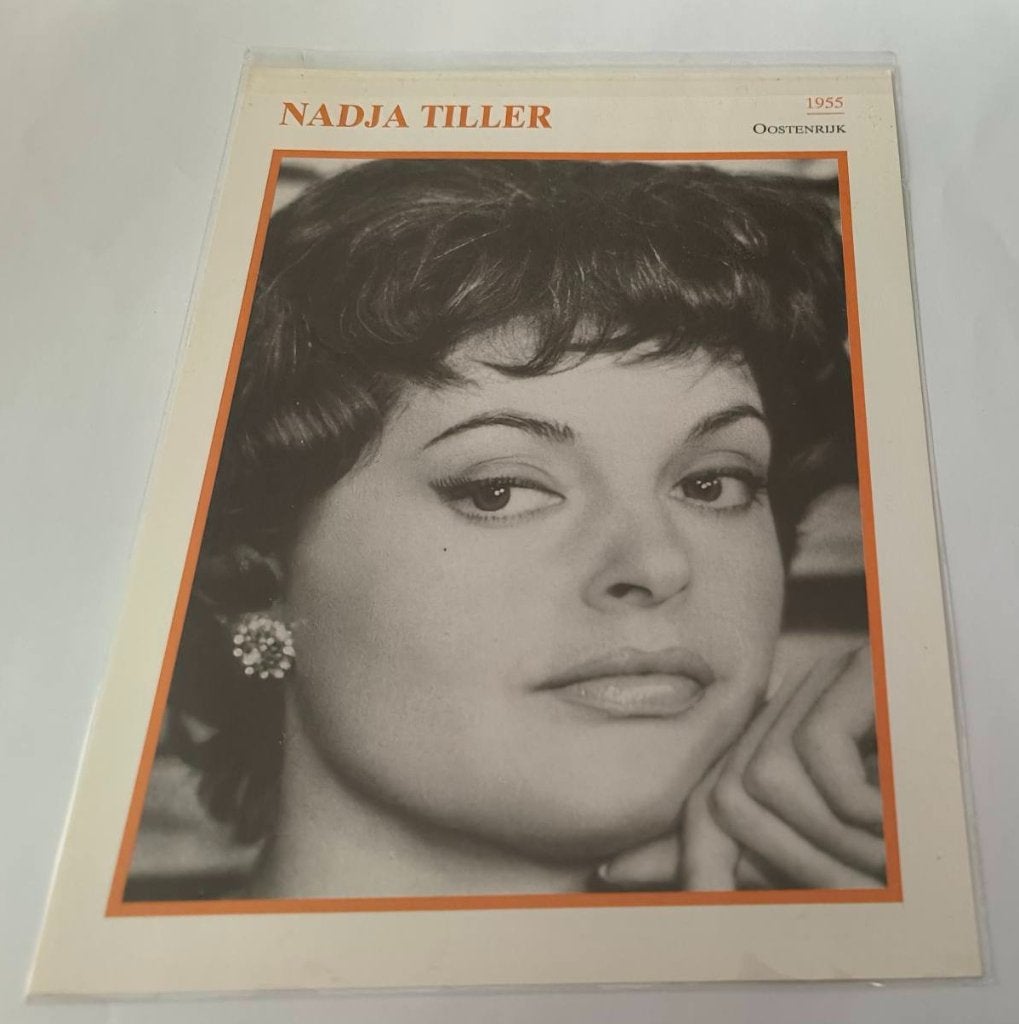 Plaatje Nadja Tiller, Ophalen of Verzenden, Nieuw, Foto of Kaart