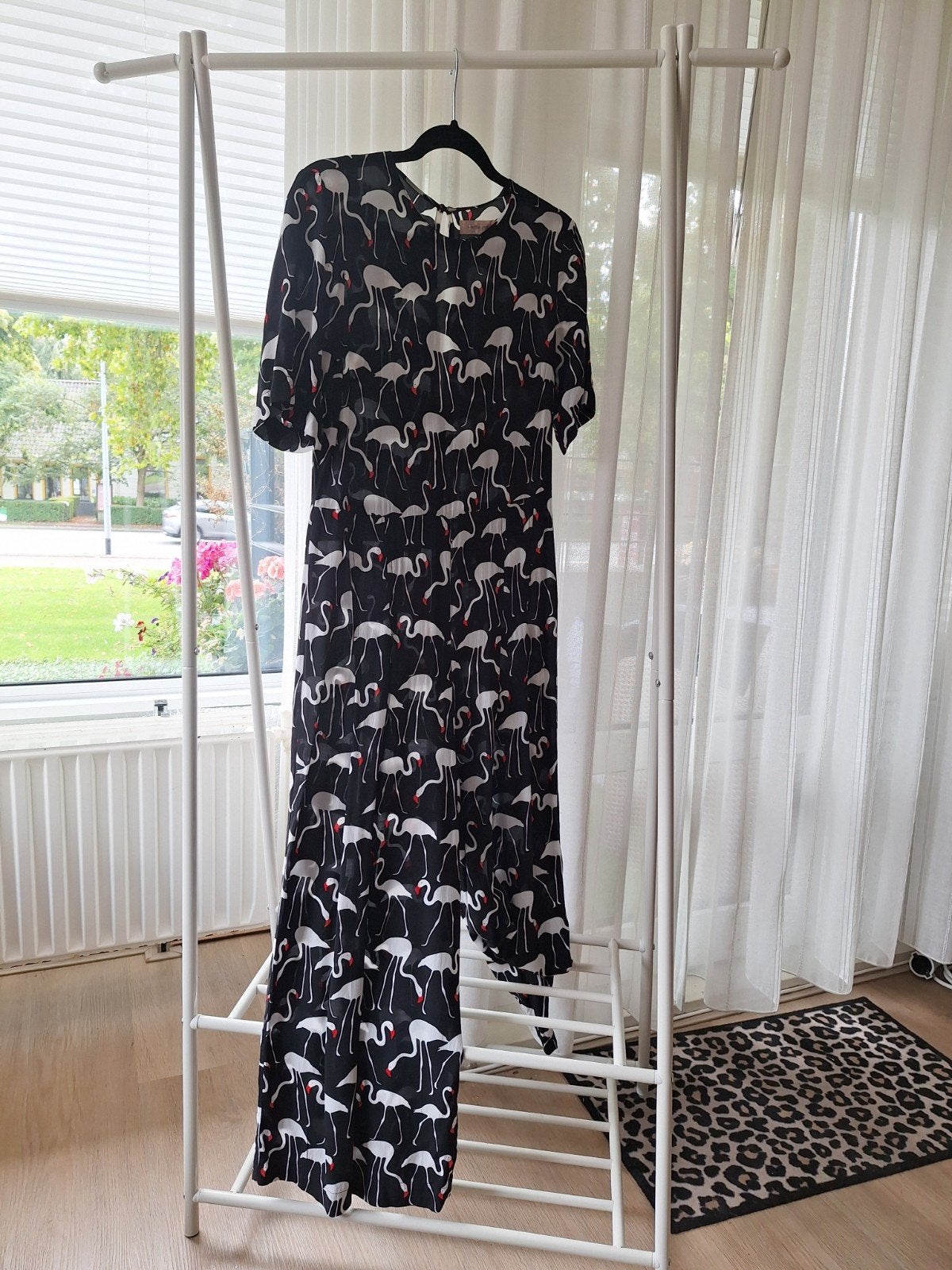 Traffic People Jumpsuit Zwart Flamingo Print Maat 36, Traffic People, Ophalen of Verzenden