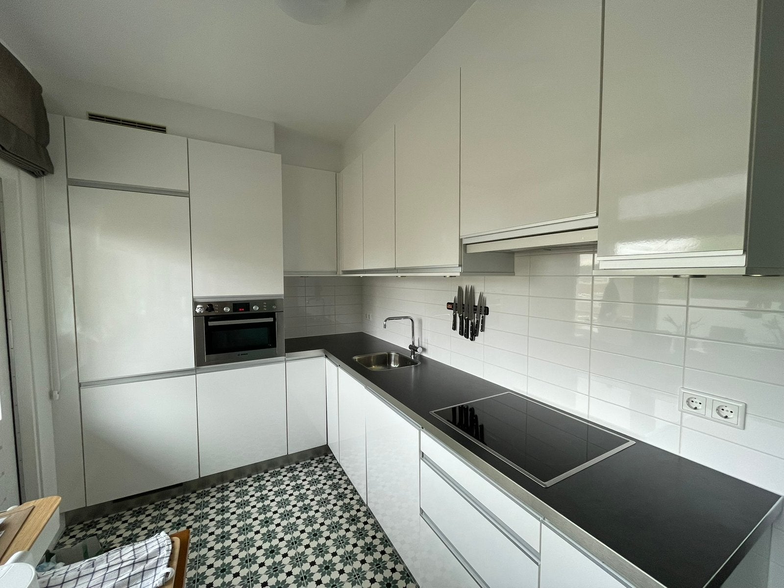 Complete functional kitchen / Complete keuken, Ophalen, Gebruikt, Wit, Hoekkeuken
