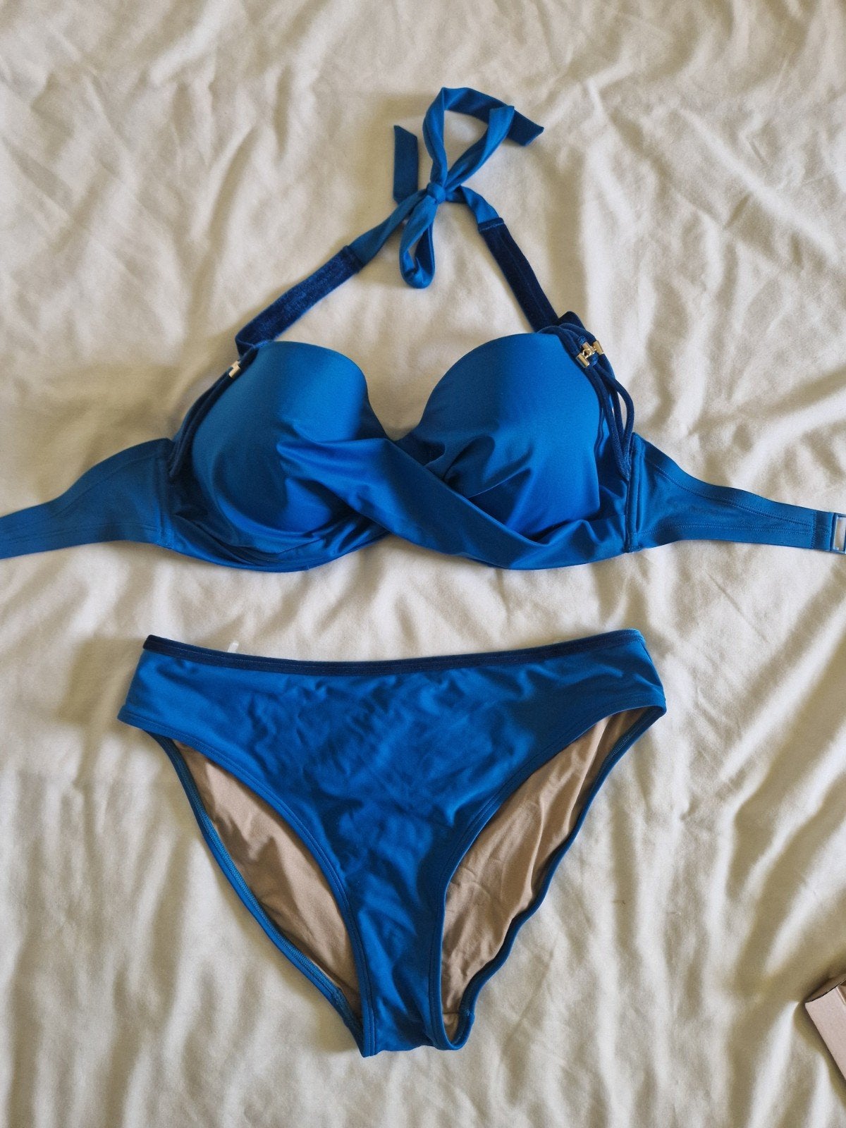 Marlies Dekkers bikini petrol Large/80E, Ophalen of Verzenden, Gedragen, Blauw, Bikini