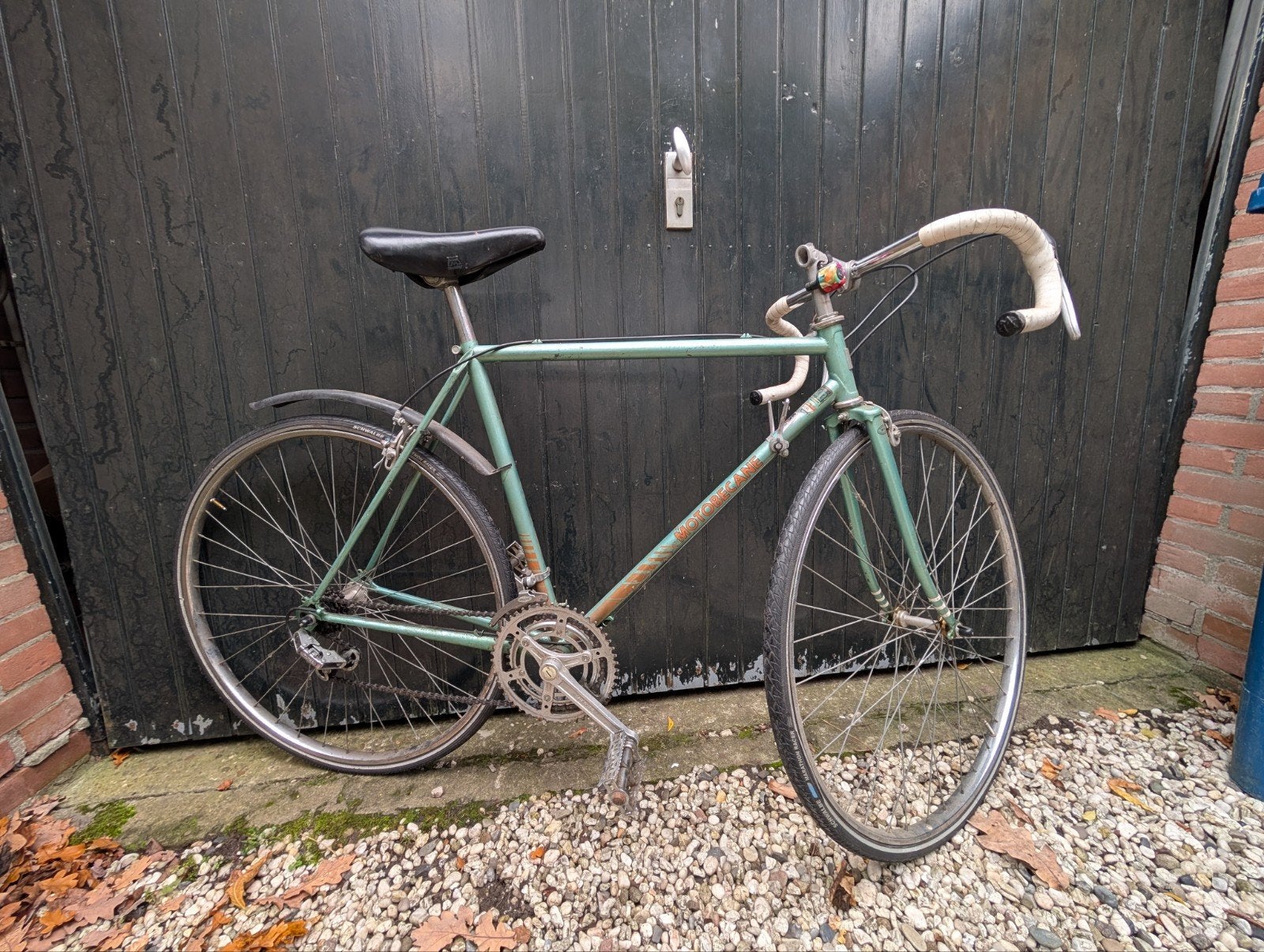 Retro racefiets, Fietsen en Brommers, Ophalen, Motobecane, Jaren '60 of nieuwer, Velgrem