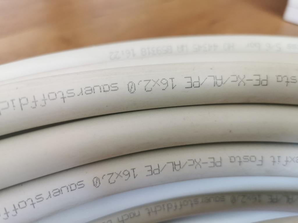 Pexfit PE-Xc/AL/PE 16x2.0 buis, koppelstukken onderdelen, Doe-het-zelf en Verbouw, Buizen en Afvoer, Overige materialen, Minder dan 20 mm