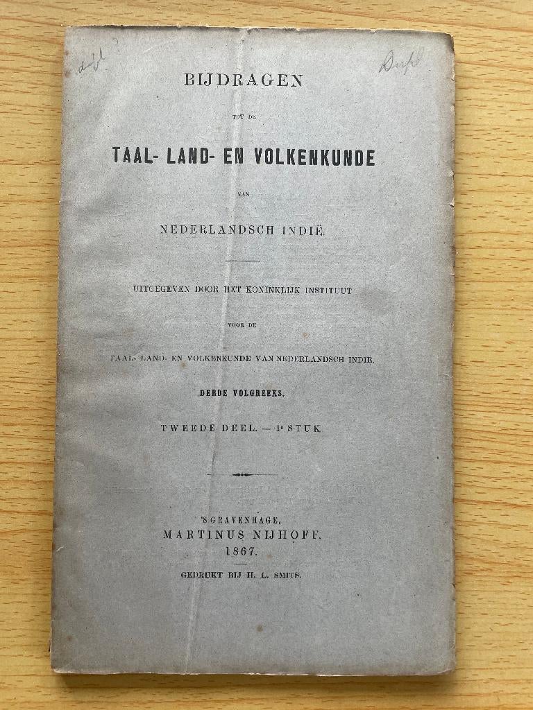 Bijdragen tot de Taal-, Land- en Volkenkunde van N.-Indië 14, Boeken, Overige Boeken, Gelezen, Ophalen of Verzenden