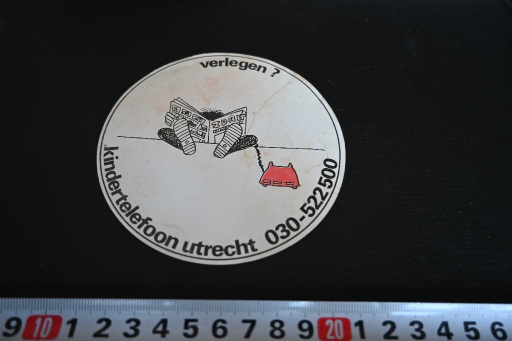 sticker Utrecht Kindertelefoon Verlegen ? 030-522500, Ophalen of Verzenden, Zo goed als nieuw