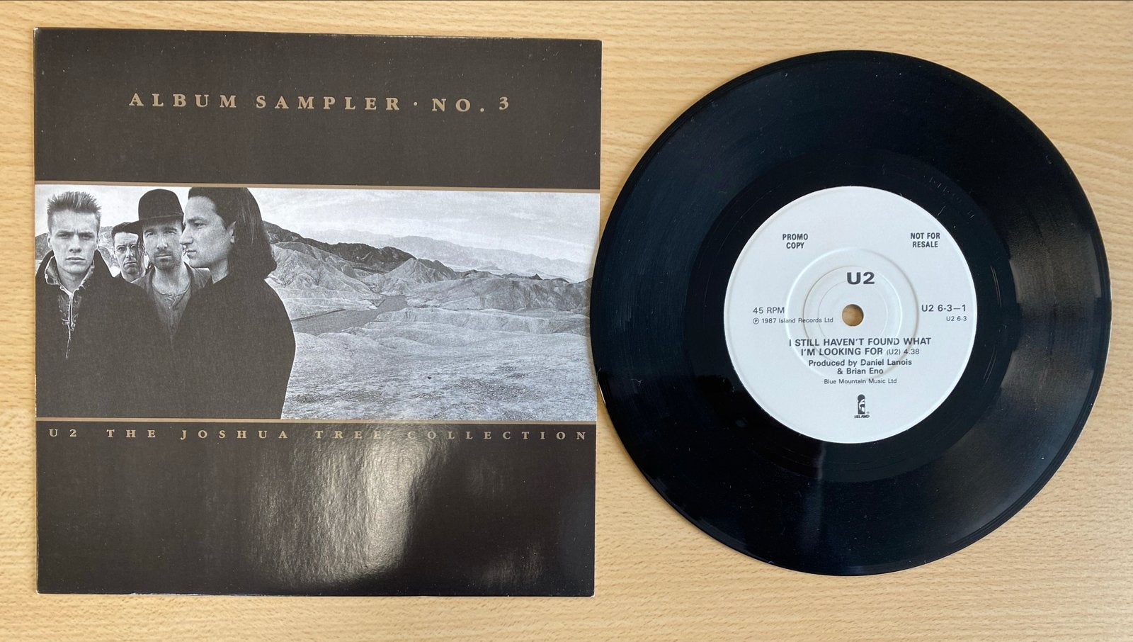 U2 - The Joshua Tree Collection - Album Sampler No. 3 (Promo, Verzenden, 7 inch, Promo, Zo goed als nieuw