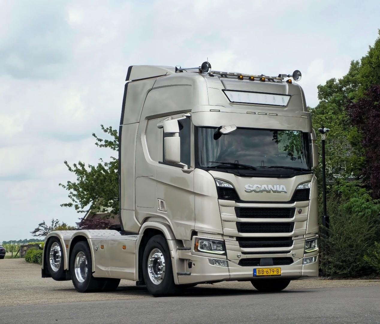 Scania R 530 V8 NGS!6x2!SLEPER!TOP!FULL AIR!Wielbasis 295cm!, Automaat, Euro 6, Scania, Beige