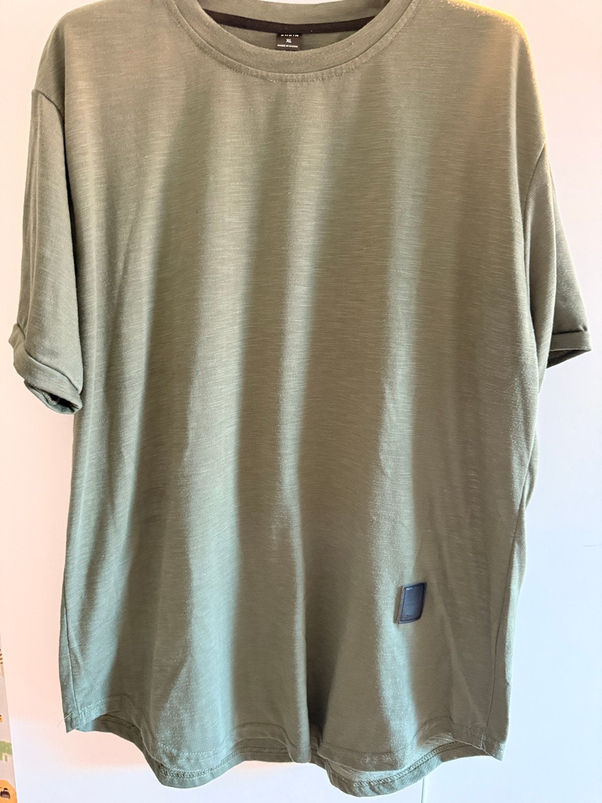 Shein T-shirt - Heren - Maat XL - Groen, Ophalen of Verzenden, Zo goed als nieuw, Maat 56/58 (XL), Groen