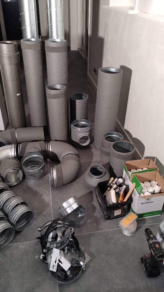 Grote partij WTW materiaal Geïsoleerd, Spiro, Thermoduct Nw!, Witgoed en Apparatuur, Luchtbehandelingsapparatuur, Ophalen of Verzenden