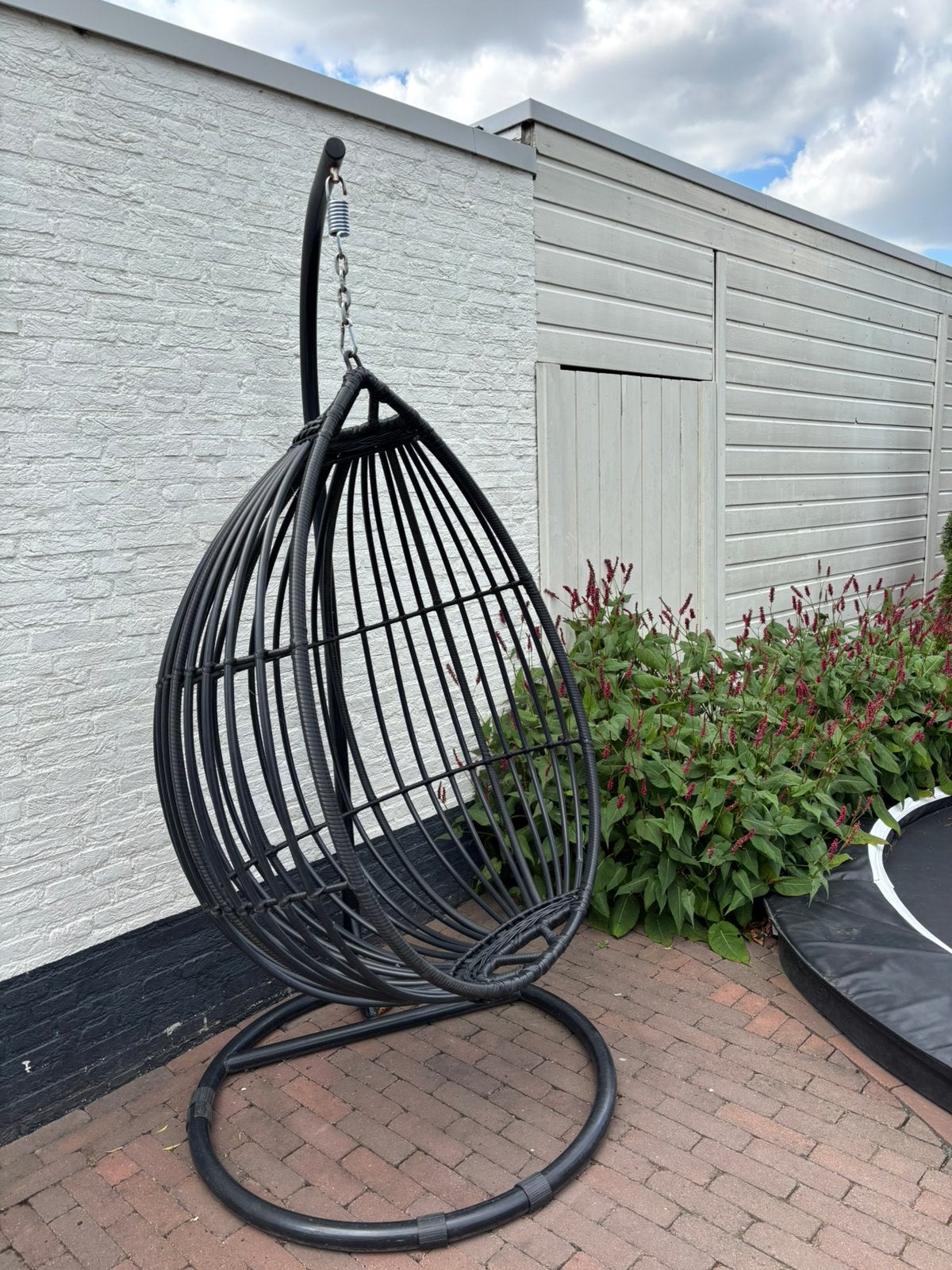 Hangstoel ei, Tuin en Terras, Tuinstoelen, Ophalen, Metaal