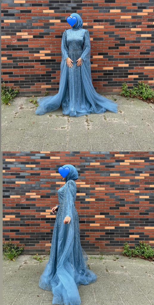 Feestjurk, Ophalen of Verzenden, Zo goed als nieuw, Blauw, Galajurk