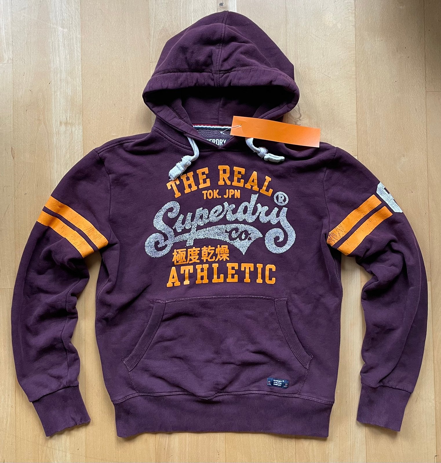 Superdry dikke warme hoodie / trui met capuchon paars L, Ophalen of Verzenden, Zo goed als nieuw, Maat 52/54 (L), Paars