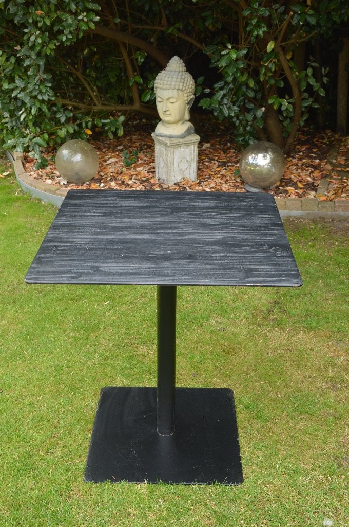 Dutchbone Bistrotafel/ eettafel Braza zwaar metaal 70/70 cm, Ophalen, Zo goed als nieuw, Vierkant, Metaal