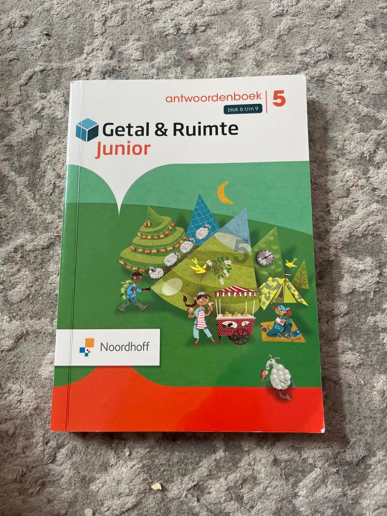 Antwoordenboek Getal & Ruimte Junior 5 blok 6 t/m 9, Ophalen of Verzenden, Zo goed als nieuw, Overige niveaus, Wiskunde A
