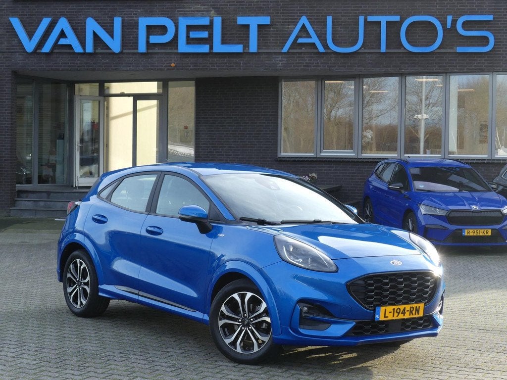 Ford Puma 1.0 EcoBoost Hybrid ST-Line / Winterpack / Carplay, Voorwielaandrijving, Blauw, Origineel Nederlands, Bedrijf