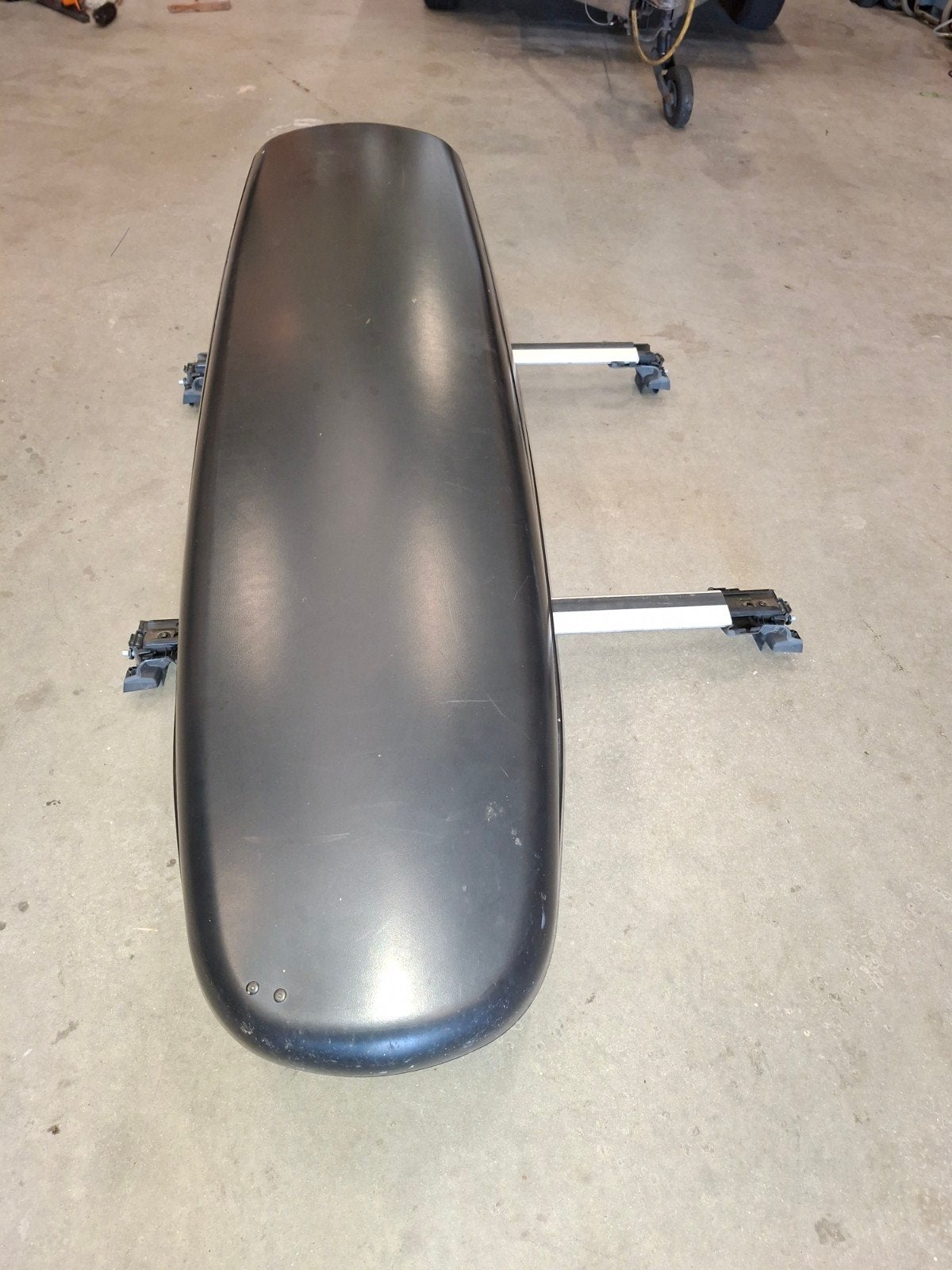 Dakkoffer met Thule dakdragers voor Ford modellen, Ophalen, Gebruikt