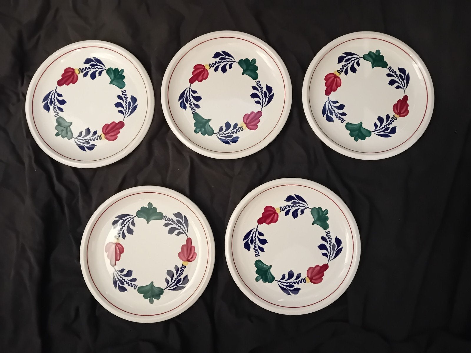 5 boeren bond borden, Huis en Inrichting, Keuken | Servies, Ophalen of Verzenden, Zo goed als nieuw, Bord(en)