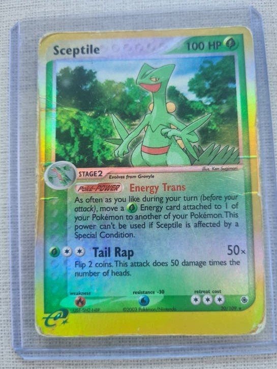 sceptile reverse 10/109, Ophalen of Verzenden, Gebruikt, Losse kaart, Foil