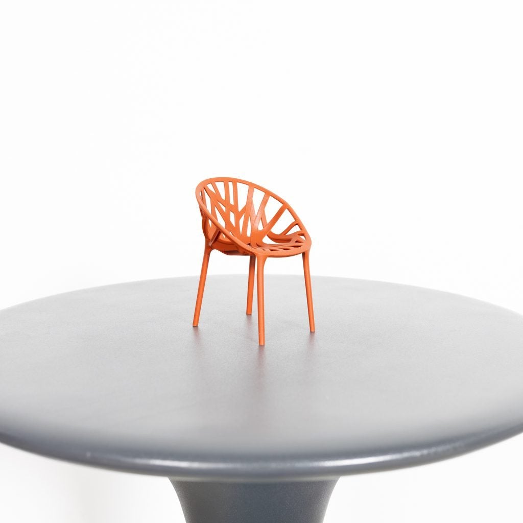 Vitra Miniatuur Vegetal Stoel Oranje Kunststof, Niet ingevuld, Zo goed als nieuw, Niet ingevuld, Niet ingevuld