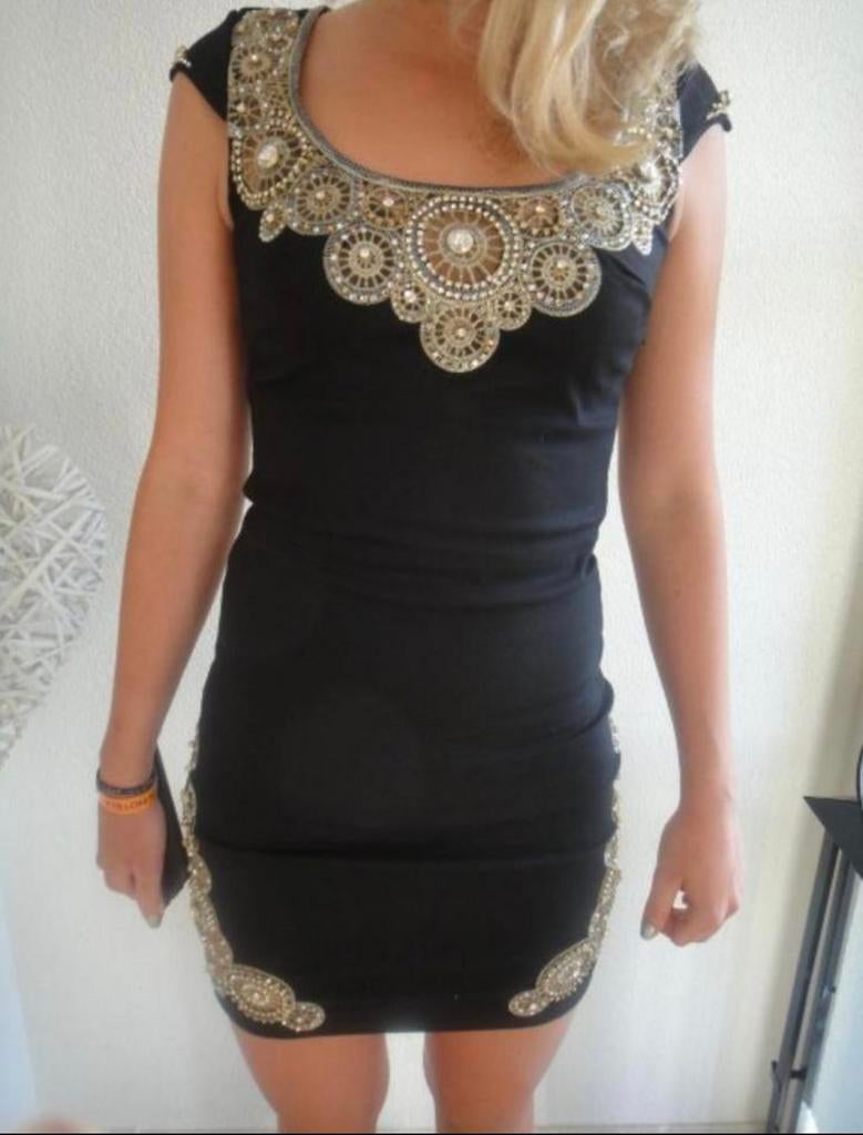 zwarte gelegenheidsjurk, perfect voor gala's en feesten, Galajurk, Zwart, Ophalen of Verzenden, Zo goed als nieuw