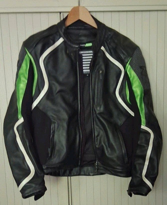 Motorjas  maat M kawasaki Z jas leder leer, Motoren, Kleding | Motorkleding, Ophalen of Verzenden, Tweedehands, Jas | leer