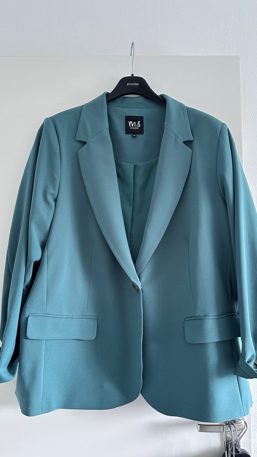 Turquoise blazer maat 54 - Nieuw en ongedragen, Maat 46/48 (XL) of groter, Nieuw, Ophalen of Verzenden, Jasje