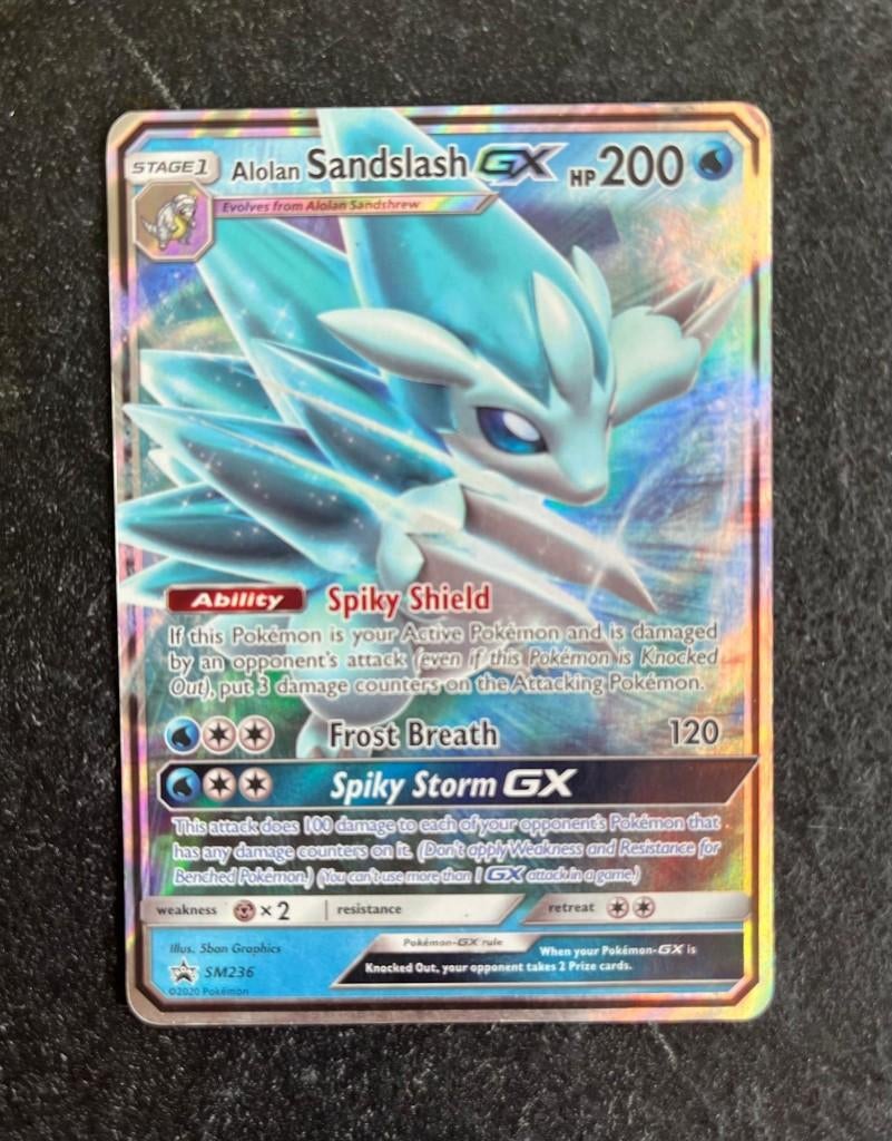 Pokemonkaart Alolan Sandslash GX (SM 236), Verzenden