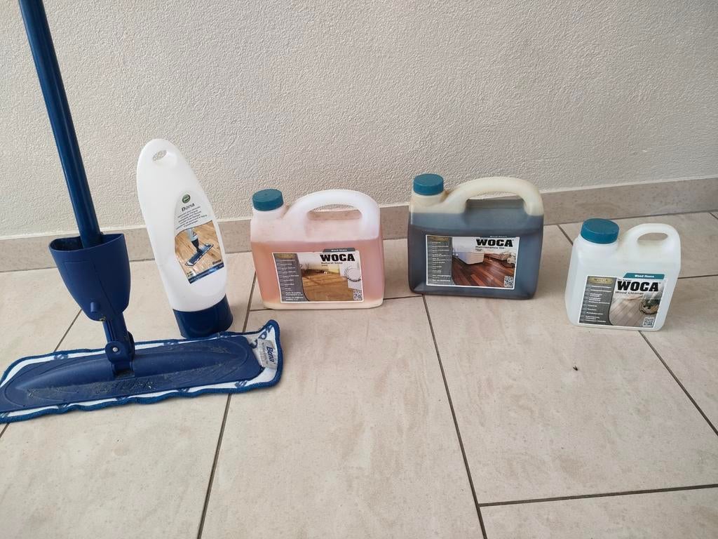 WOCA Onderhoudsset voor Houten Vloeren met Mop, Huis en Inrichting, Schoonmaakartikelen, Ophalen, Schoonmaakmiddel