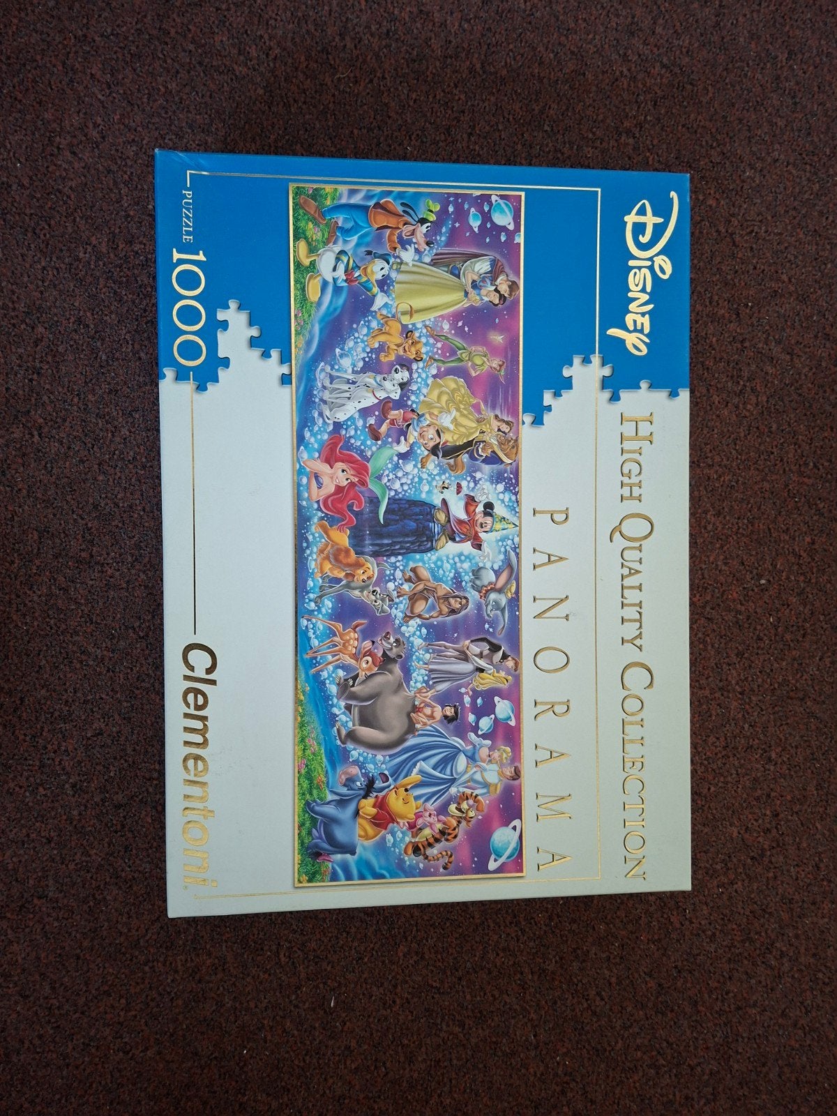 Disney Panorama Legpuzzel 1000 stukjes - Clementoni, Ophalen, 500 t/m 1500 stukjes, Gebruikt, Legpuzzel