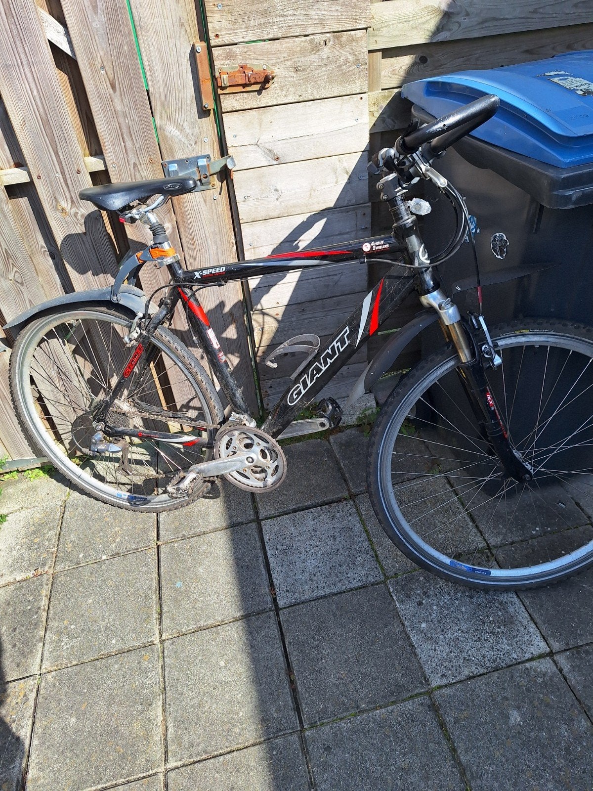 Mooie Giant stadsfiets mountainbike. 80euro weg is pech, Fietsen en Brommers, Ophalen, Gebruikt, Hardtail, Velgrem